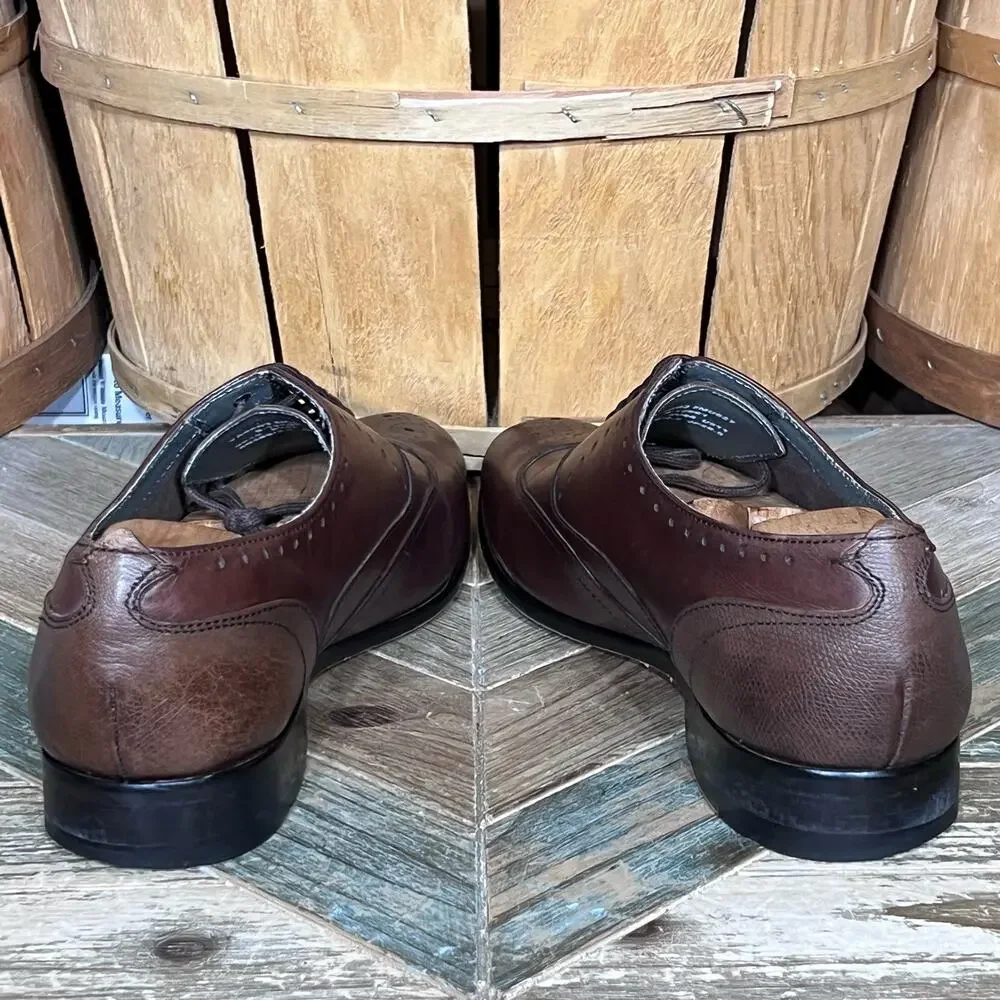 Ted Baker Yarrd 2 Wingtips Brown Leather Derby Oxfords Shoes Mens Size 11